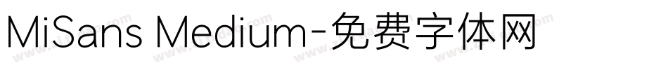 MiSans Medium字体转换